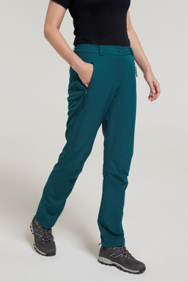 Arctic II Fleece Lined Stretch Womens Trousers - Dark Green