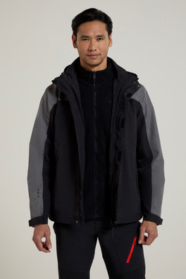 District Veste imperméable 3 en 1 homme - Noir