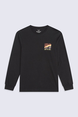 Tommy Mens Graphic Long Sleeve Tee - Jet Black