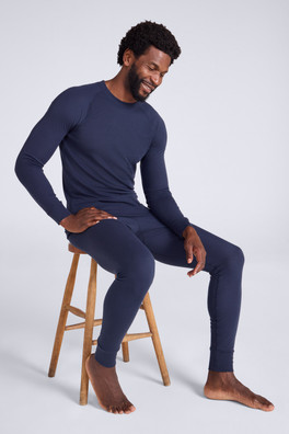 Talus Mens Thermal Top & Pants Set - Navy
