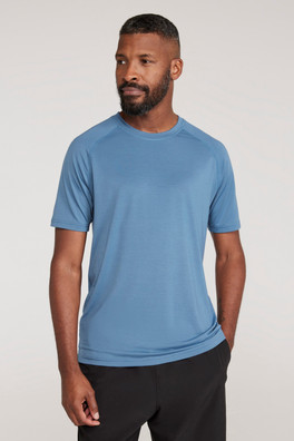 Mens Quick Dry Active T-Shirt - Light Blue