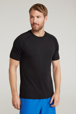 Mens Quick Dry Active T-Shirt - Black