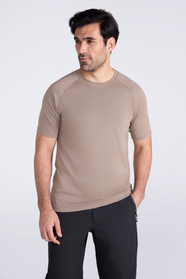 T-Shirt Séchage Rapide Homme Active - Beige Foncé