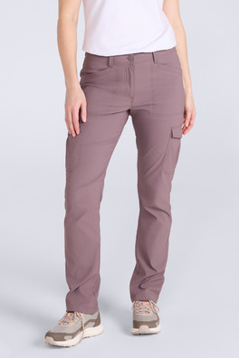 Conniston Womens Stretch Cargo Trousers - Brown