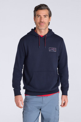 3 Peaks Mountain Mens Hoodie - Dark Blue