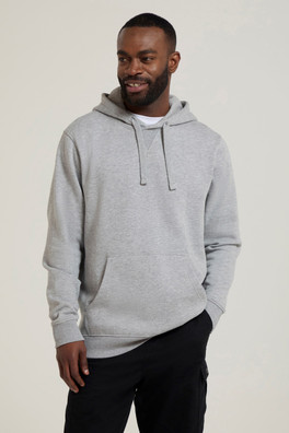 Dorset Mens Plain Hoodie - Light Grey