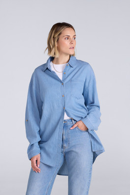 Seya Womens Beach Shirt - Light Blue