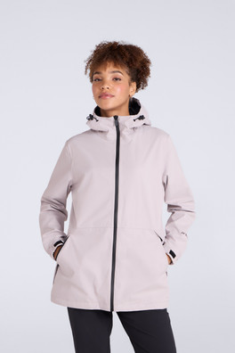Pace Womens Waterproof Packable Jacket - Beige
