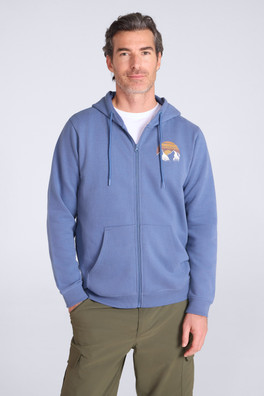 Circle Mountain Full-Zip Hoodie - Light Blue