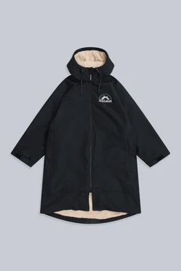 Hazey Womens Waterproof Beach Parka - Black