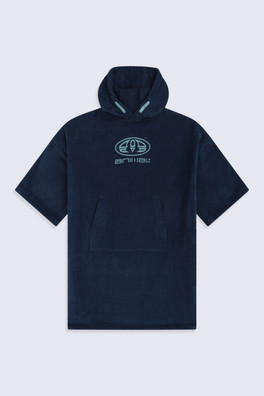 Gill Kids Towelling Poncho - Navy