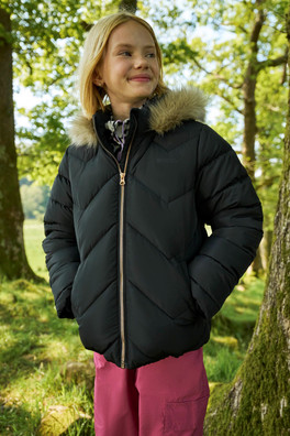 Galaxy Kids Short Padded Jacket - Black