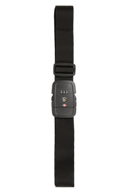 TSA Lock Luggage Strap - Black