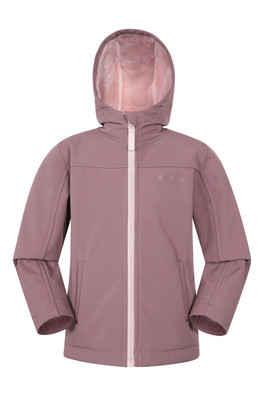 Veste Softshell Doublée Borg Enfant Arctic - Rose