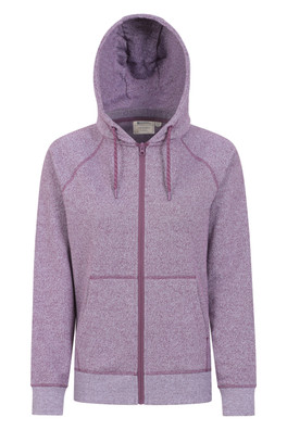 Sweat à Capuche Zippé Femme Auckland - Violet Sombre