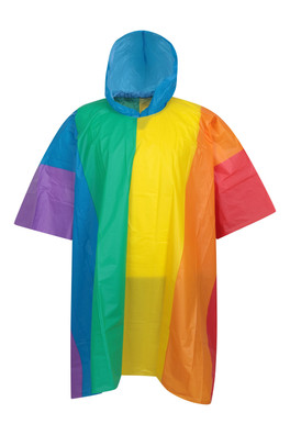 Rainbow Rain Poncho - Mixed