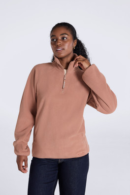 Stockholm Women’s Half-Zip Fleece - Tan