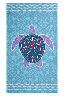 Kids Printed Microfibre Towel - Mint