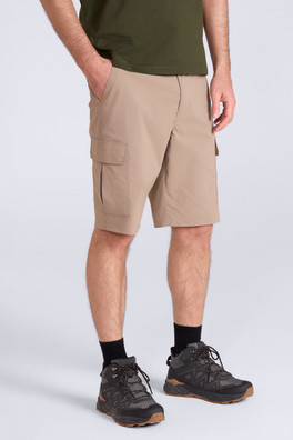 Delta Cargo Mens Stretch Shorts - Beige