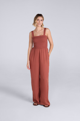 Astrid Womens Jumpsuit - Rust
