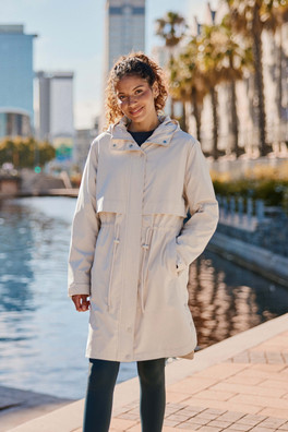 Eden Womens Mac - Light Beige