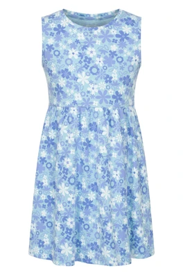 Essentials Lora Kids Sleeveless Dress - Bright Blue