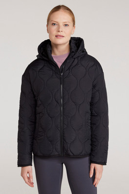 Flora Womens Padded Jacket - Black