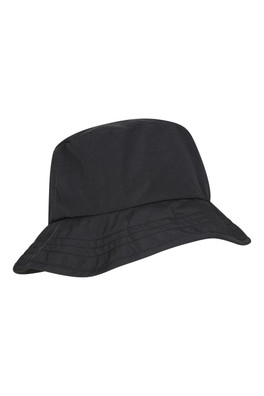 Packable Water-resistant Mens Bucket Hat - Black