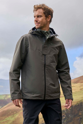 Arlberg Extreme Mens Waterproof 2.5 Layer Jacket - Khaki