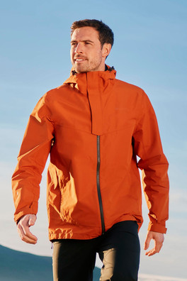 Arlberg Extreme Mens Waterproof 2.5 Layer Jacket - Rust