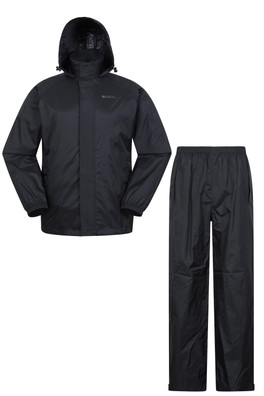 Pakka Mens Jacket & Pant Set - Black