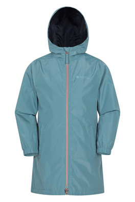 Flo Kids Printed Water-resistant Jacket - Teal