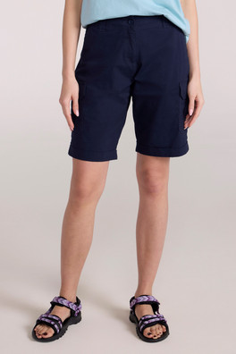 Coast Stretch Cargo Womens Shorts - Navy