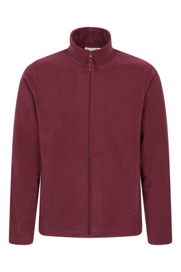 Raso Mens Full Zip Fleece - Dark Burgundy
