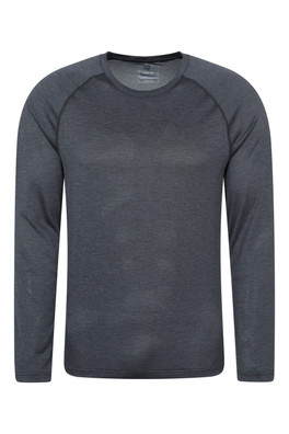 Pulse Mens IsoCool Long Sleeve Tee - Dark Grey