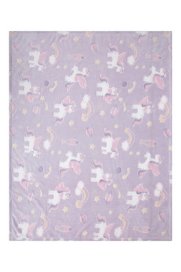 Kids Printed Blanket - Lilac
