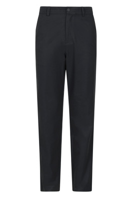 Nature Mens Chino Stretch Trousers - Black