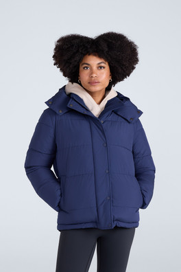 Maeve Womens Puffer Jacket - Navy