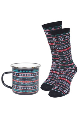 Mug and Sock Gift Set - Navy