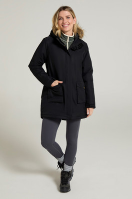 Tarka II Womens Long Insulated Waterproof Jacket - Black