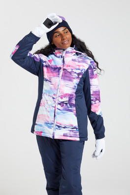 Dawn II Womens Printed Ski Jacket - Pink