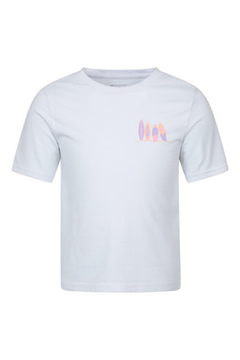 Chase the Wave Kids Short Sleeve Tee - Off White