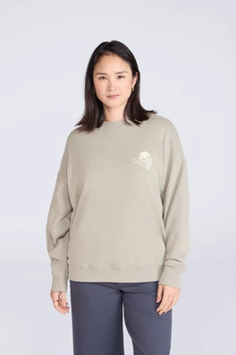 Dakota Womens Graphic Sweatshirt - Light Khaki