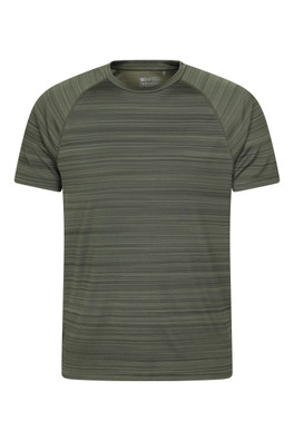 Endurance Stripe IsoCool Mens Tee - Green