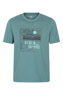 Reach the Summit Mens Graphic T-Shirt - Dark Teal