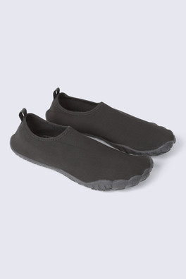 Animal Anchor Mens Aqua Shoes - Jet Black