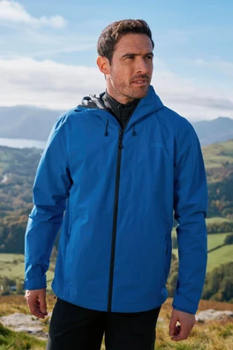 Aerovent Men’s Waterproof Packable 2.5 Layer Jacket - Cobalt
