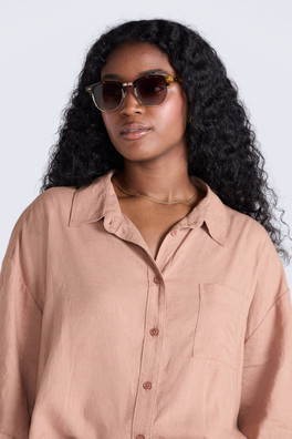 Evelyn Womens Polarized Sunglasses - Tan
