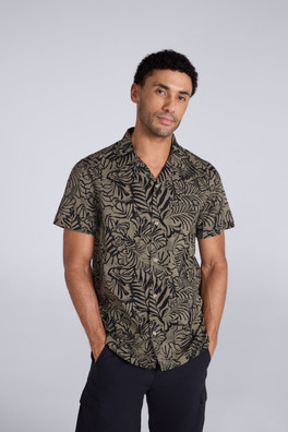 Will Mens Printed Shirt - Black
