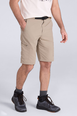 Saunter Belted Mens Cargo Shorts - Beige